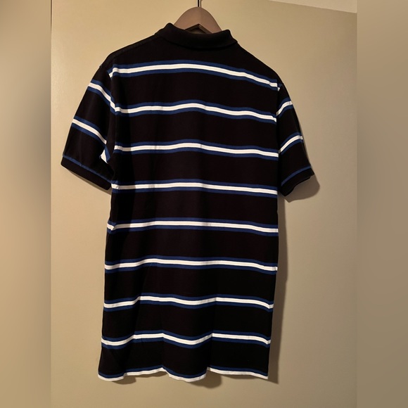 Polo navy with blue and white stripe, 100% cotton, size large - Picture 6 of 9